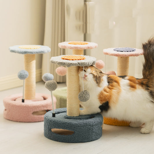 Flower Shaped Cat Tree with Sisal Post -  TINY for Pets